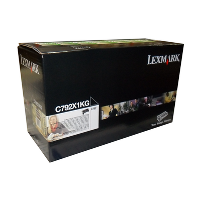 C/X792 Black Return Programme 20K Print Cartridge (LEXC792X1KG)