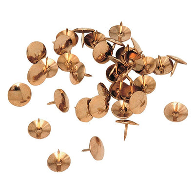 Westcott Brass Thumb Tacks (3/8" dia.), 100/clamshell (ACM05205)