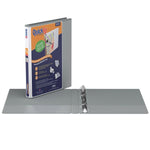 Q-FIT 5/8" D-RING GREY VIEW BINDER (RGO87A007)