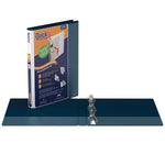 Q-FIT 5/8" D-RING NAVY VIEW BINDER (RGO87A072)