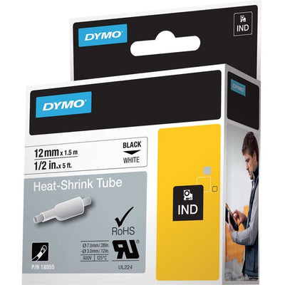 Dymo White Heat Shrink Tube (DYM18055)