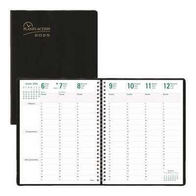 Blueline Timanager 13-Month 7-Day Weekly Planner, 11"x 8-1/2" , French (BLIC5930-81FT)