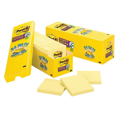 Post-it&reg; Cabinet Pack Super Sticky Notes (MMM65424SSCPC)