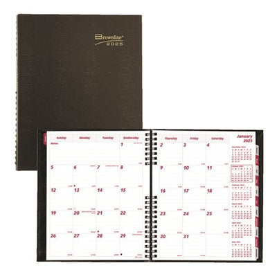 C-PRO MONTH.PLANNER 8.75X7.25" EN.BLK (BLICB1200CBLK)