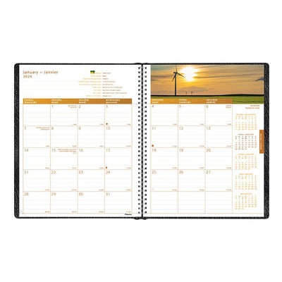 Blueline&reg; Essential Canadian Provinces Monthly Planner (BLIC1218-81BT)
