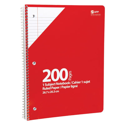 COIL NOTEBOOK RULED 200P (AVD06131)