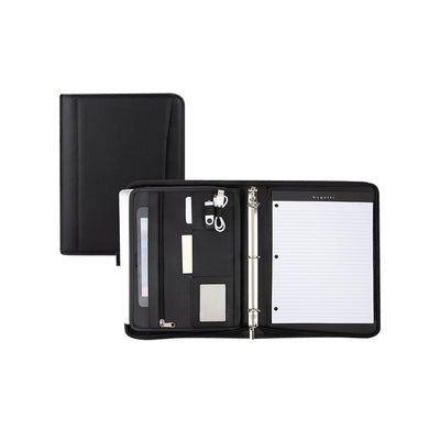 WRIT.CSE S-LEAT.ZIP10X13"BK (BUGWRC1512BLK)