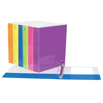 BINDER 1"D-RING C-NEON ASS. (GCICVN10AST)