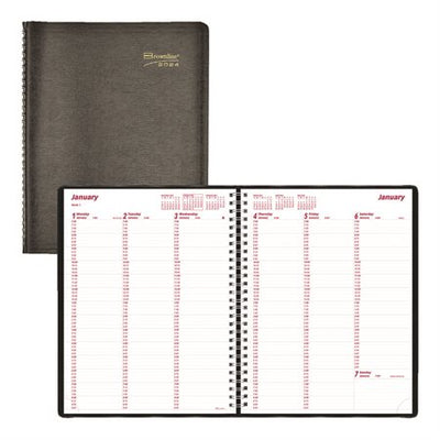 Brownline Essential Weekly Planner, 11" x 8-1/2" , English, Black (BLICB950-BK)