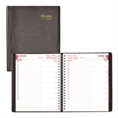Blueline Essential Daily Planner. 11" x 8-1/2" , English, Black (BLICB965-BLK)