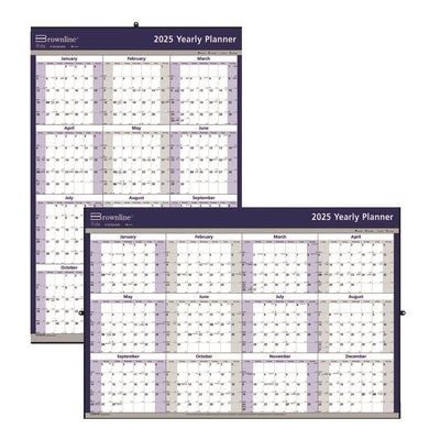 Brownline Annual Wall Calendar 24"x 36" , English (BLIC172214)
