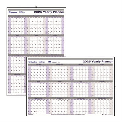 Blueline Net Zero Carbon Erasable/Reversible Yearly Wall Calendar (BLIC177868)