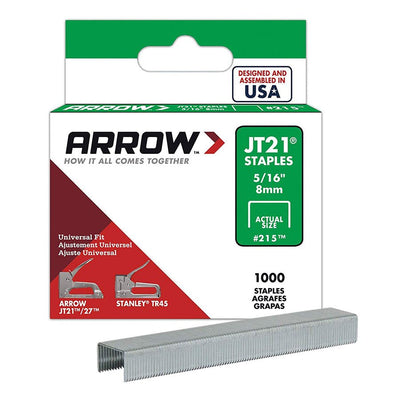5/16" STAPLES FOR JT21/JT27 TACKER 1M/BX (ARR21524)