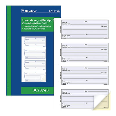 Blueline Receipt Book (BLIDC2874B)