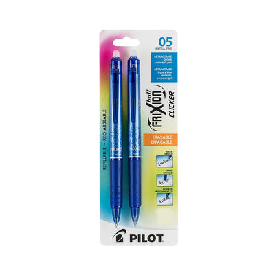 Pilot FriXion Point Clicker - Gel Ink Rollerball pen - Blue - Fine Tip (PILFRT5L2)