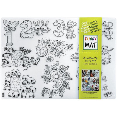 Funny Mat Reusable Tabletop Coloring Mat (FNMNUMBERS-M)