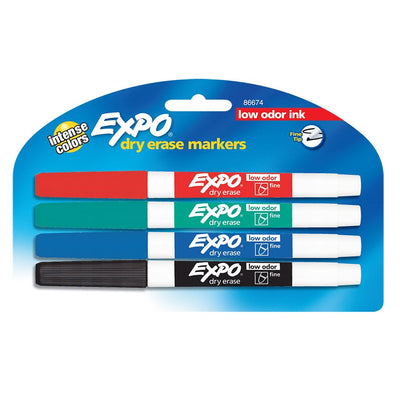 Expo Low-Odor Dry-erase Markers (SAN86674K)