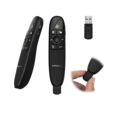 Star Tech.com Wireless Presentation Remote with Red Laser Pointer - 90 ft. - PowerPoint Presentation Clicker for Mac & Windows (PRESREMOTE) (STCPRESREMOTE)