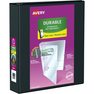 Avery&reg; Durable View Binder 2" , Slant D Rings, Black (AVE17031)
