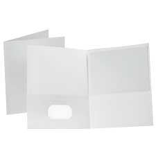 2 POCK. WHITE REPORT COVER (OXF67504)