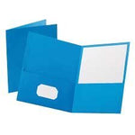 2 POCK. LIGHT BLUE REPORT COVER (OXF67501)