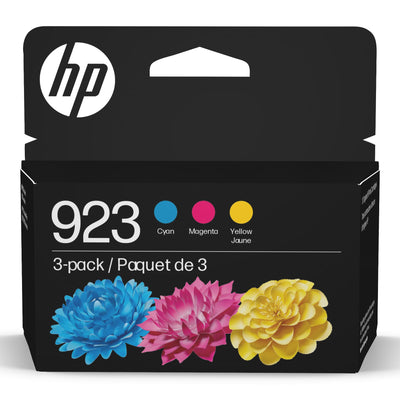 HP 923 CMY Original Ink Cartridge 3-Pack (HEW6C3Y4LN)