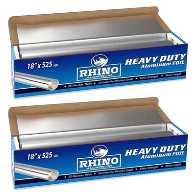 Rhino Foil - 18" Aluminium Foil Roll - Heavy Duty - 100M,6/c (DLSFOIL182000HD)