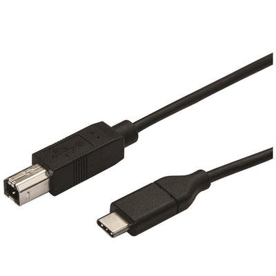 StarTech.com 0.5m USB C to USB B Printer Cable - M/M - USB 2.0 - USB C to USB B Cable - USB C Printer Cable - USB Type C to Type B Cable (STCUSB2CB50CM)