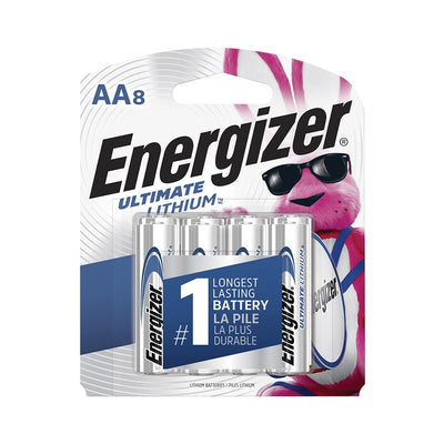 Energizer Ultimate Lithium AA Batteries (EVEL91BP-8)