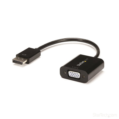 StarTech.com DisplayPort to VGA Adapter, Active DP to VGA Converter, 1080p Video, DP to VGA Adapter Dongle (Digital to Analog), DP 1.2 (STCDP2VGA3)