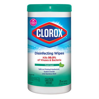 CLOROX FRESH SCENT DISINF.WIPE (CLO01609)