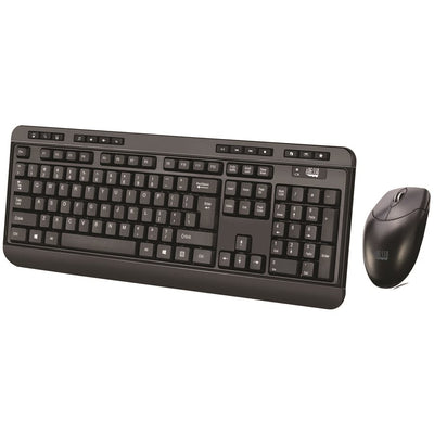 Adesso WKB-1320CB Antimicrobial Wireless Desktop Keyboard and Mouse (ADEWKB-1320CB)