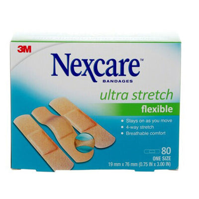 Nexcare Ultra Stretch Bandages CS102-CA, One Size, 80/Pack (MMMCS102-CA)