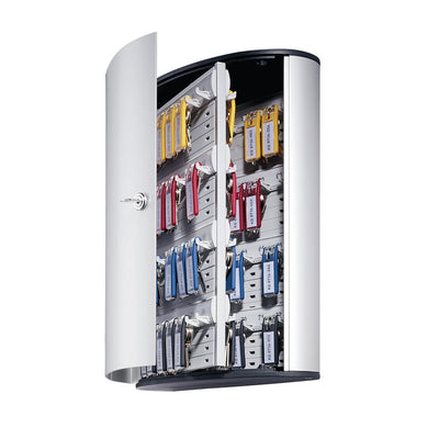 DURABLE 72-Key Brushed Aluminum Key Cabinet (DBL1955-23)