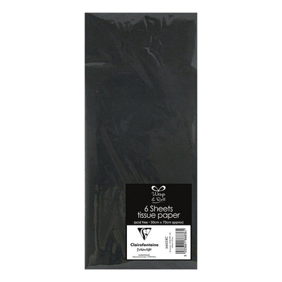 TISSUE PAPER 20x30",6/PK*BLACK (CFN6663BC)