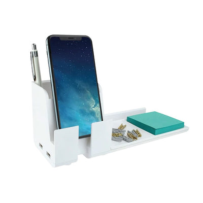 DESK ORG.W SMART PHONE HOLDER WH (BOS829430)