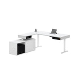 DESK SIT STAND WH/BK (BEX829588)