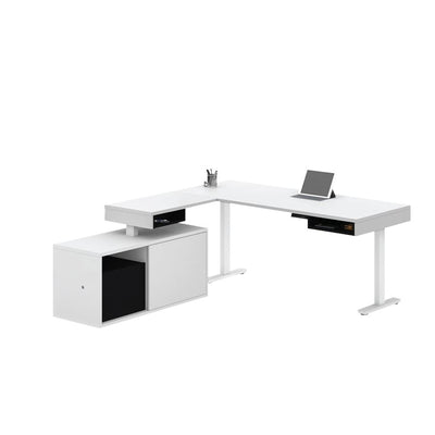 DESK SIT STAND WH/BK (BEX829588)