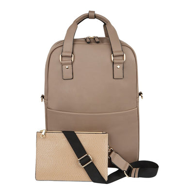 BACKPACK VEG.LEATHER TAUPE (BUG829881)