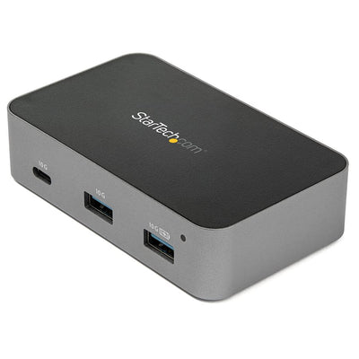 StarTech.com 4-Port USB C Hub - USB 3.2 Gen 2 (10 Gbps) - 3x USB-A & 1x USB-C - Powered - Universal Adapter Included (STCHB31C3A1CS)