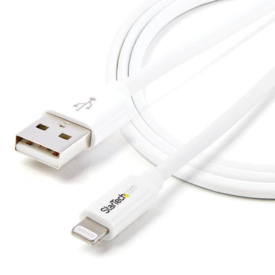 StarTech.com 1m (3ft) White AppleÂ&reg; 8-pin Lightning Connector to USB Cable for iPhone / iPod / iPad (STCUSBLT1MW)