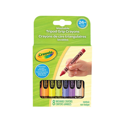 Crayola Crayons, Large Triangular Washable My First 8 ct (CYO80-6868)