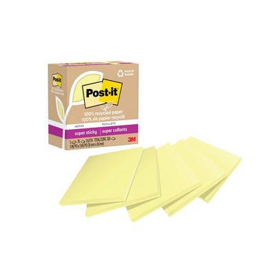 POST-IT RECY.3X3 CANARY (MMM654R-5SSCY)