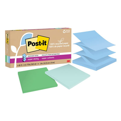 POST-IT RECY.POP-UP 3X3 OASIS (MMMR330R-6SST)