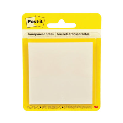 POST-IT TRANP. 2 7/8"X 2 7/8" (MMM600-TRSPT)
