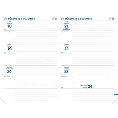 PLANNER HEBDO.FREEPORT BIL.BK (QUO89102B02)