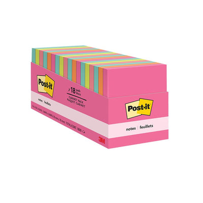 POST-IT 3X3 POPTIMISTIC (MMM654-18CTCP)