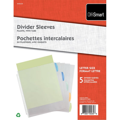 POCK.DIVIDER 5 TABS TRANSP. (AVDA00230)