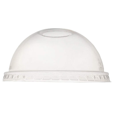 DOME LID  HOLE COMPOSTABLE CLR (EGU834105)