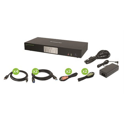 2-PORT 4K DP USB 3.0 HUB (IOGGCS1942)